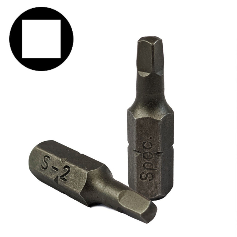 Screwdriver bits ROBERTSON 2 25mm Screwdriver bits ROBERTSON 2 25mm