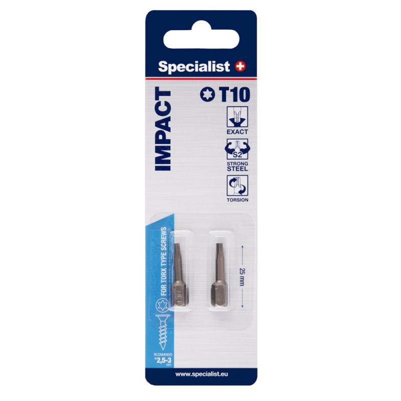 Screwdriver bits T10 2pcs. Screwdriver bits T10 2pcs.