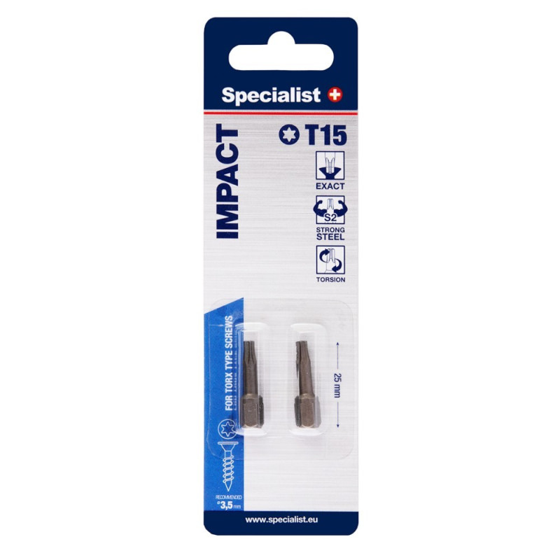 Screwdriver bits T15 2pcs. Screwdriver bits T15 2pcs.