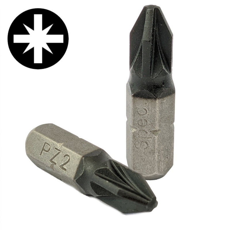 Screwdriver bits Titan-Carbon PZ2 Screwdriver bits Titan-Carbon PZ2