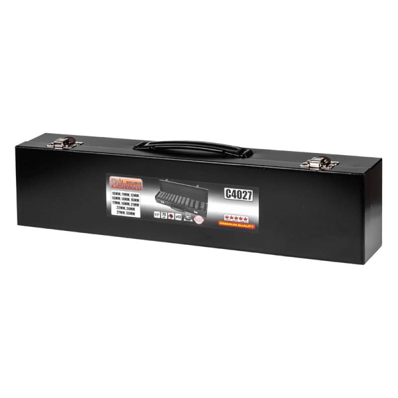 Set of impact sockets C4027, 13 pcs. Set of impact sockets C4027, 13 pcs.