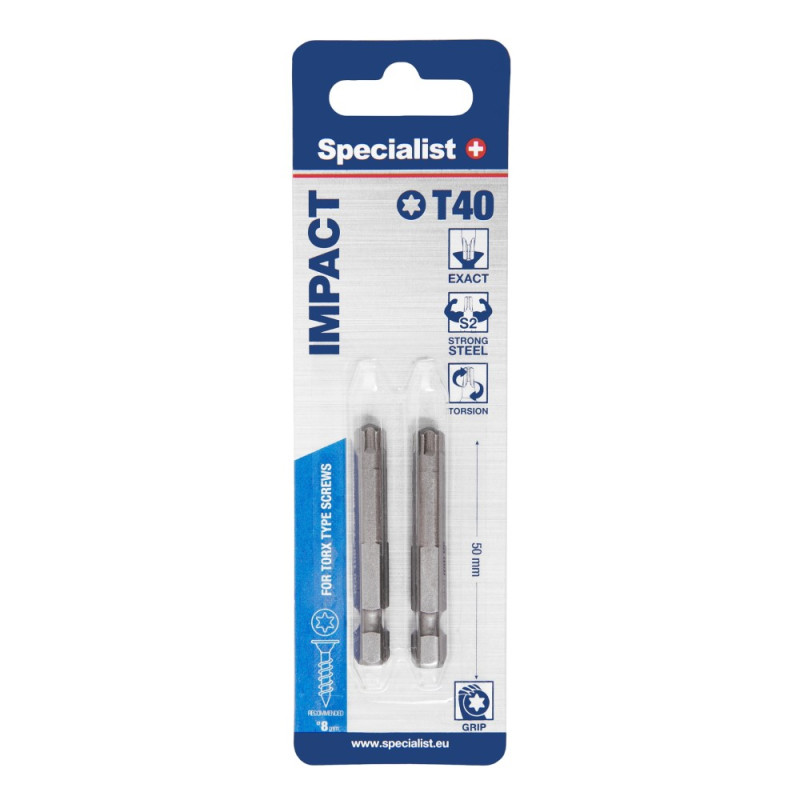 Specialist+ Torx Grip T40 50mm 2 pcs Specialist+ Torx Grip T40 50mm 2 pcs
