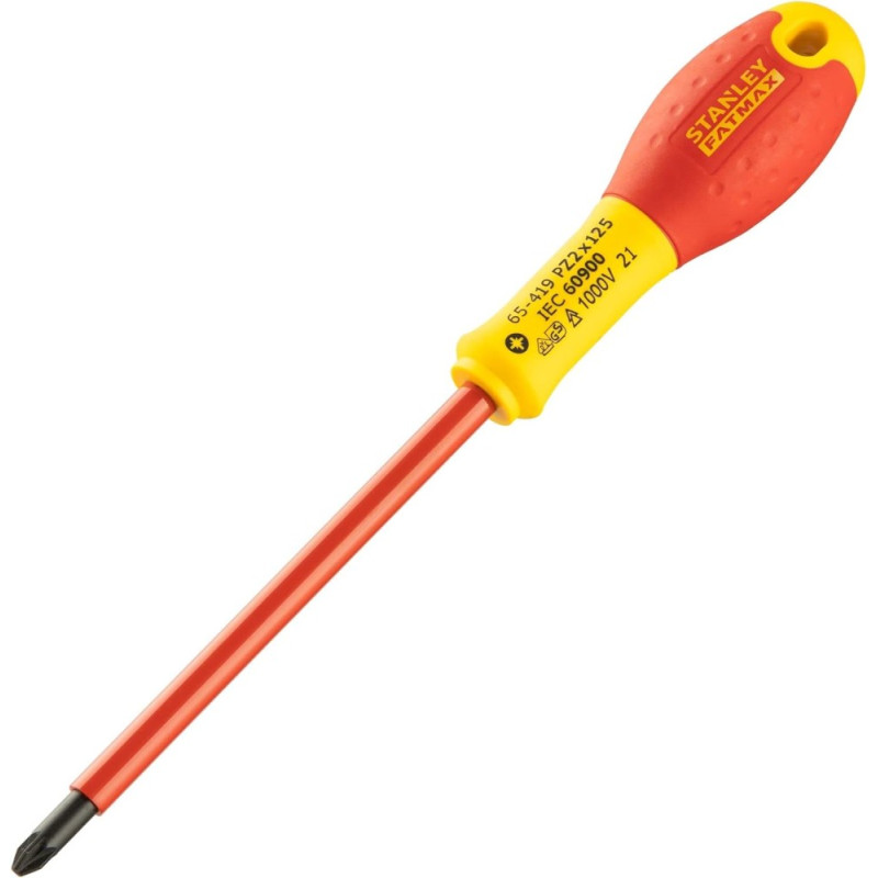 Stanley Fatmax Insulated Screwdriver Set VDE PZ2x125 mm, 1000V Stanley Fatmax Insulated Screwdriver Set VDE PZ2x125 mm, 1000V