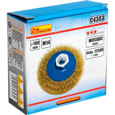 BEVEL BRUSH - CRIMPED WIRE 100MM BEVEL BRUSH - CRIMPED WIRE 100MM