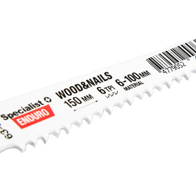 Bi-Metal Reciprocating Saw Blade for metal „Specialist+" 150 mm 6TPI Bi-Metal Reciprocating Saw Blade for metal „Specialist+" 150 mm 6TPI
