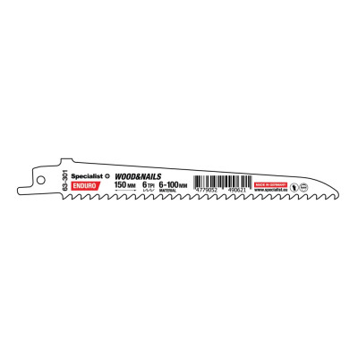 Bi-Metal Reciprocating Saw Blade for metal „Specialist+" 150 mm 6TPI Bi-Metal Reciprocating Saw Blade for metal „Specialist+" 150 mm 6TPI