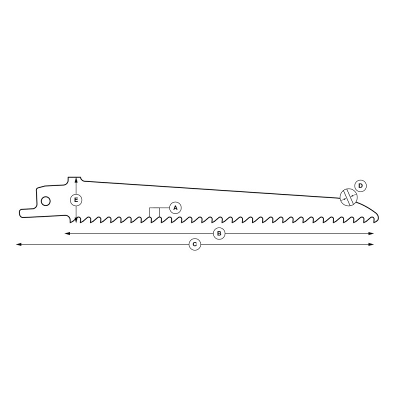 Bi-Metal Reciprocating Saw Blade for metal „Specialist+" 150 mm 6TPI Bi-Metal Reciprocating Saw Blade for metal „Specialist+" 150 mm 6TPI