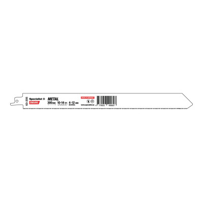 Bi-Metal Reciprocating Saw Blade for metal „Specialist+" 300 mm 10-14TPI Bi-Metal Reciprocating Saw Blade for metal „Specialist+" 300 mm 10-14TPI