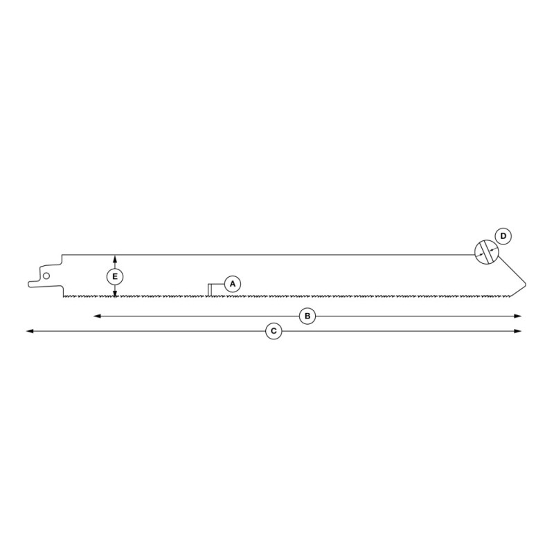 Bi-Metal Reciprocating Saw Blade for metal „Specialist+" 300 mm 10-14TPI Bi-Metal Reciprocating Saw Blade for metal „Specialist+" 300 mm 10-14TPI