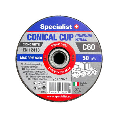 Conical cup grinding wheels 110/90X55X14MA2C60 Conical cup grinding wheels 110/90X55X14MA2C60