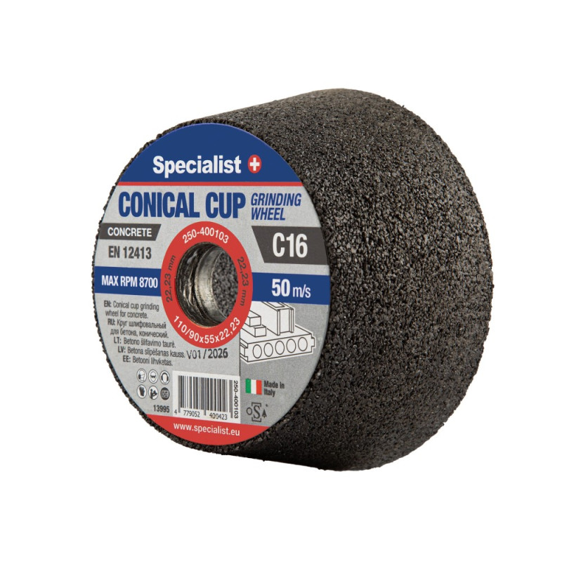 Conical cup grinding wheels 110/90X55X22,23 1C16PB Conical cup grinding wheels 110/90X55X22,23 1C16PB