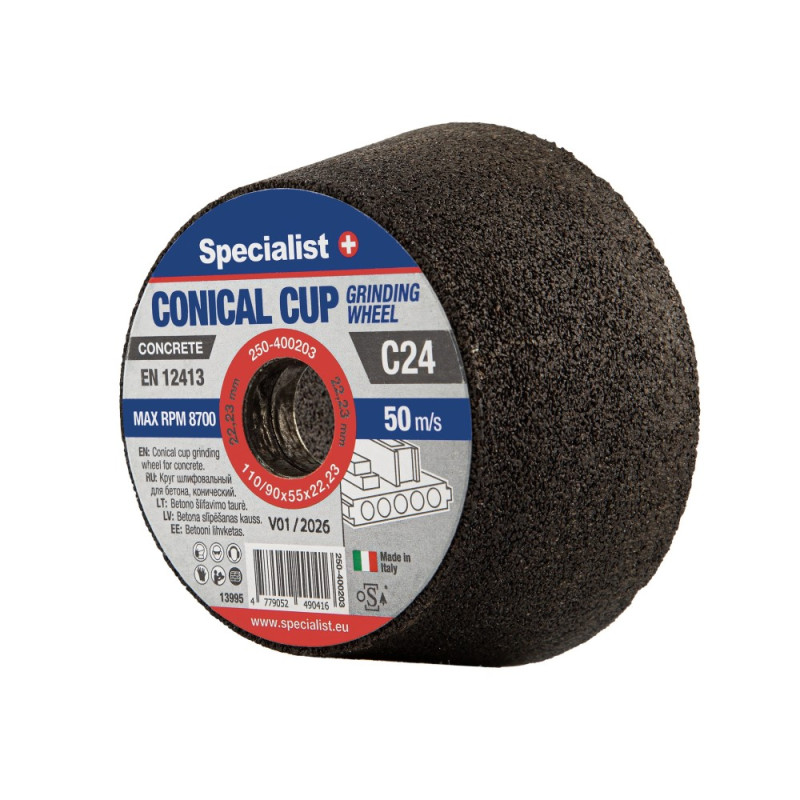 Conical cup grinding wheels 110/90X55X22,23 1C24PB Conical cup grinding wheels 110/90X55X22,23 1C24PB