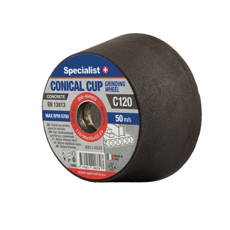 Conical cup grinding wheels 110/90X55X22,23 2C120P Conical cup grinding wheels 110/90X55X22,23 2C120P