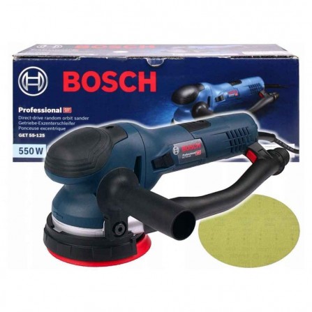 Elektriskā orbitālā slīpmašīna Bosch GET 55-125, 125 mm, 550 W