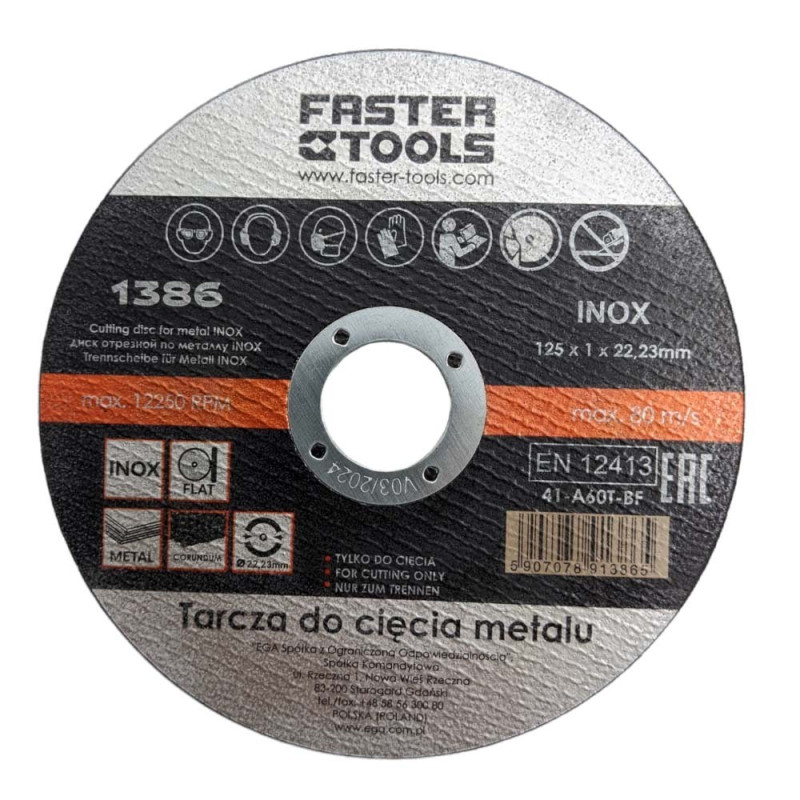Cutting disc for metal125x1x22 mm Cutting disc for metal125x1x22 mm