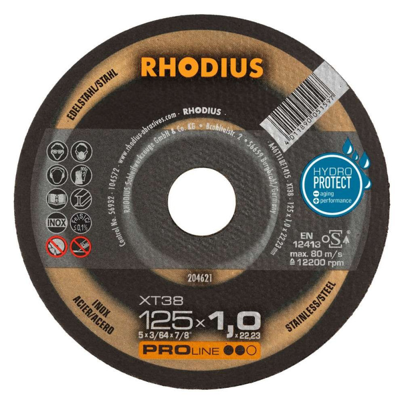 Cutting disc XT38 125x1,0x22,23 mm Cutting disc XT38 125x1,0x22,23 mm