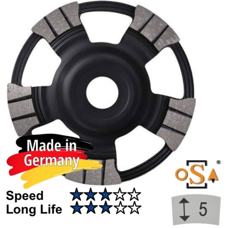 Diam. grind.cup Samedia UBM 125x22 Diam. grind.cup Samedia UBM 125x22