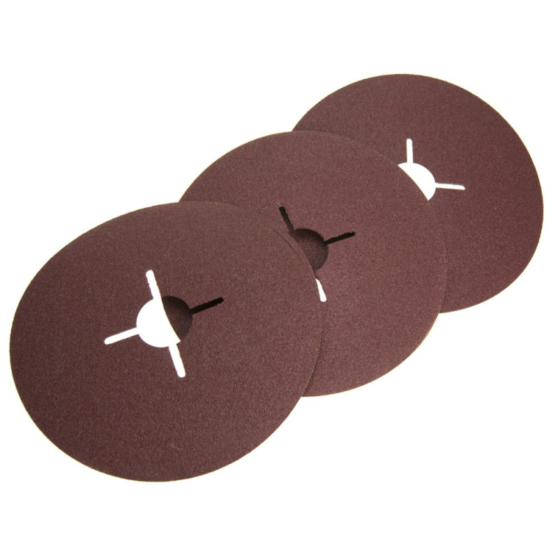 Fiber disks 125 mm, P100, 3pcs Fiber disks 125 mm, P100, 3pcs