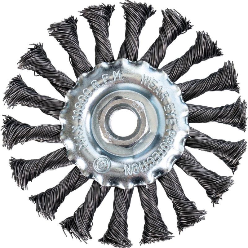 Flat twisted wire brush 115 x 22,2 mm. Richmann Flat twisted wire brush 115 x 22,2 mm. Richmann