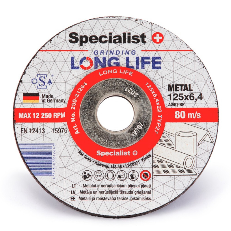 Grinding disc 125x6,4x22 Grinding disc 125x6,4x22