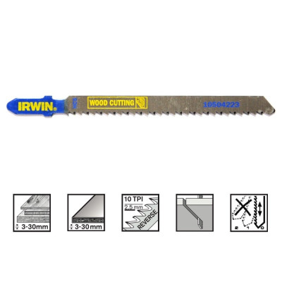 IRWIN Jig saw blades, 5PK T101BR IRWIN Jig saw blades, 5PK T101BR