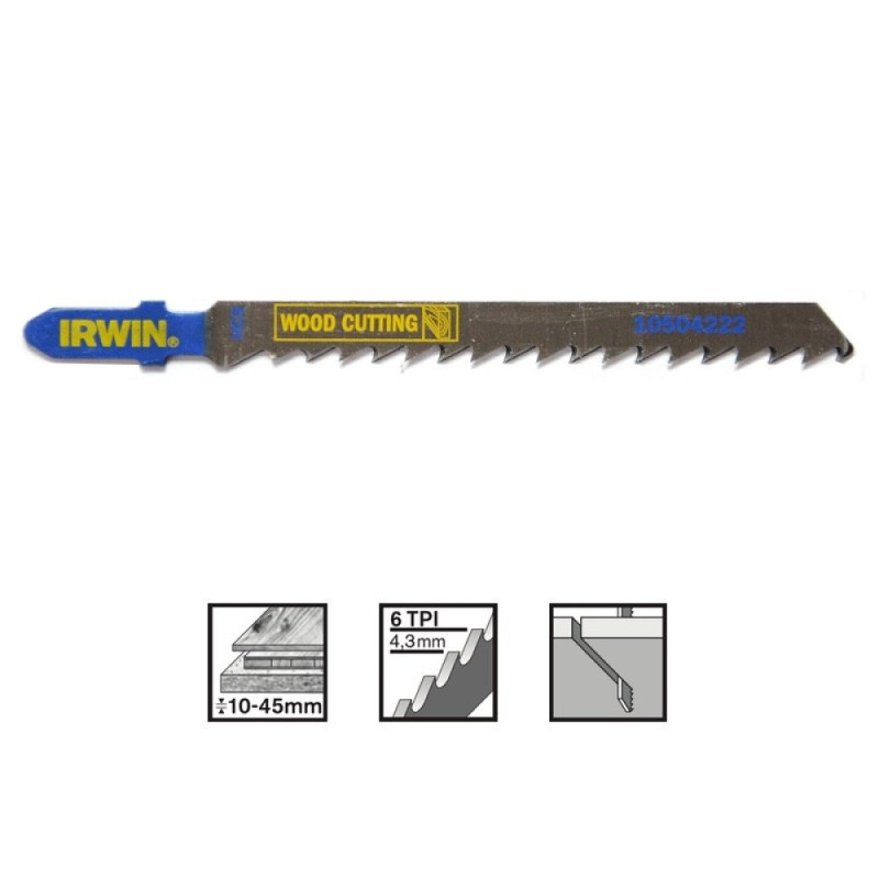 IRWIN Jig saw blades, 5PK T101D IRWIN Jig saw blades, 5PK T101D
