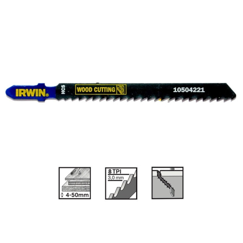 IRWIN Jig saw blades, 5PK T111C IRWIN Jig saw blades, 5PK T111C