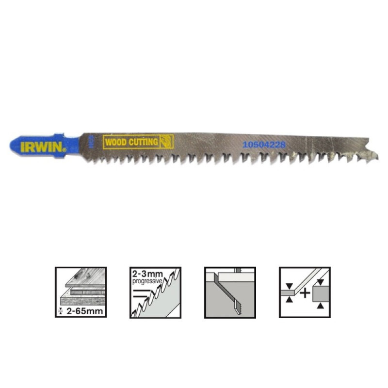 IRWIN Jig saw blades, 5PK T234X IRWIN Jig saw blades, 5PK T234X