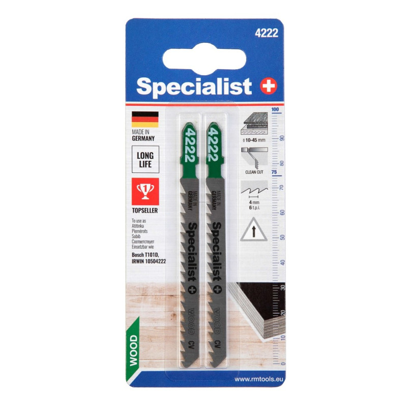Jig saw blade 4222 (T101D) 2pcs Jig saw blade 4222 (T101D) 2pcs