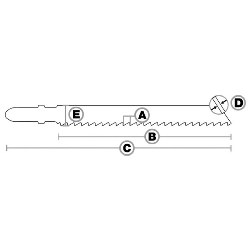 Jig saw blade 4222 (T101D) 2pcs Jig saw blade 4222 (T101D) 2pcs