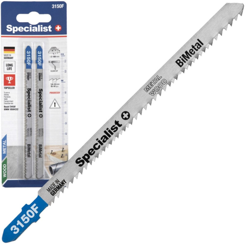 Jig saw blade for wood and metal GL 132 / VL 110 mm Jig saw blade for wood and metal GL 132 / VL 110 mm