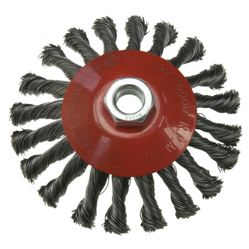 Knot wire flat brush 125 mm Knot wire flat brush 125 mm
