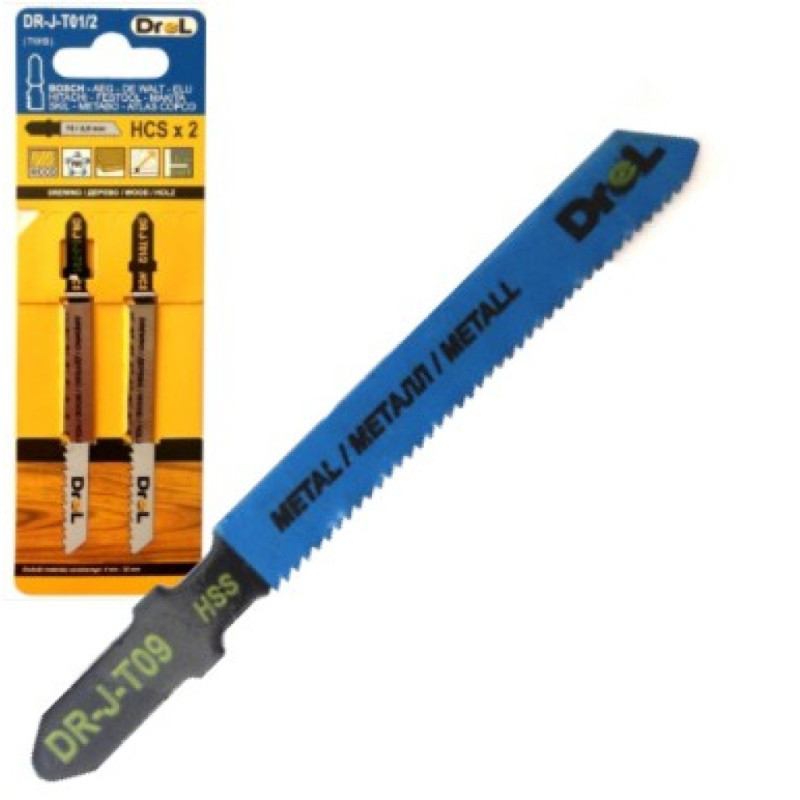 T-type jigsaw blades: 1,2 x 76 mm 2 pcs T-type jigsaw blades: 1,2 x 76 mm 2 pcs