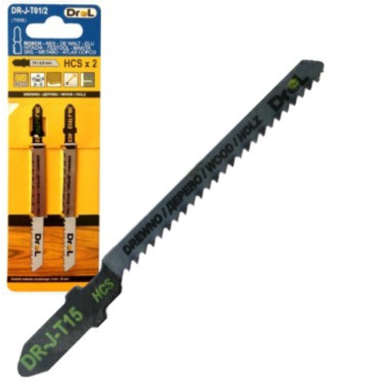 T-type jigsaw blades: 2,0 x 76 mm 2 pcs T-type jigsaw blades: 2,0 x 76 mm 2 pcs