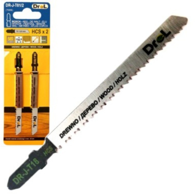 T-type jigsaw blades: 2,5 x 100 mm 2 pc T-type jigsaw blades: 2,5 x 100 mm 2 pc