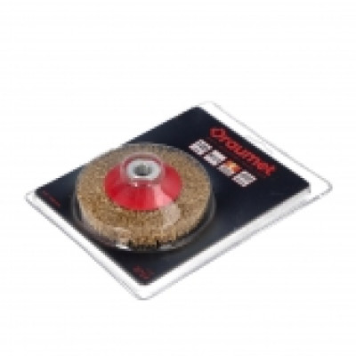 Wire brush with brass-coated wire 120 mm. M14 Wire brush with brass-coated wire 120 mm. M14