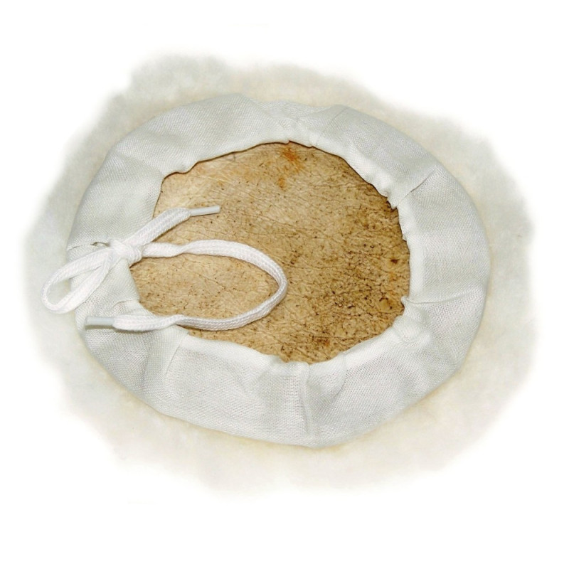 Wool polishing pad, tied 125 mm Wool polishing pad, tied 125 mm