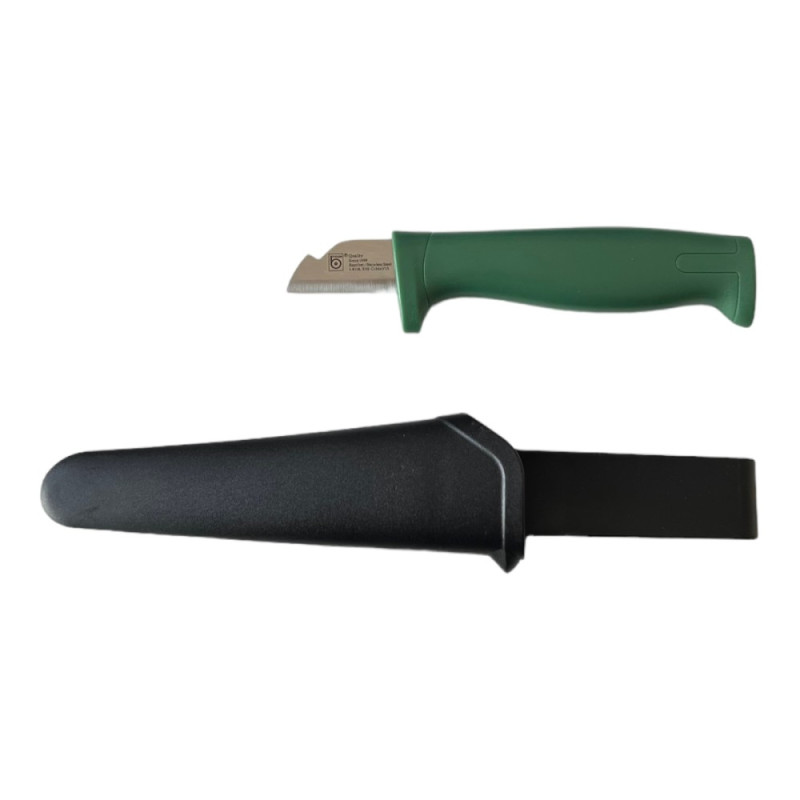 Electrician's knife with rubber handle Electrician's knife with rubber handle
