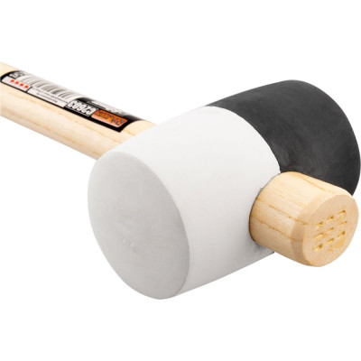 RUBBER MALLET 90MM/24 OZ WOODEN HANDLE RUBBER MALLET 90MM/24 OZ WOODEN HANDLE