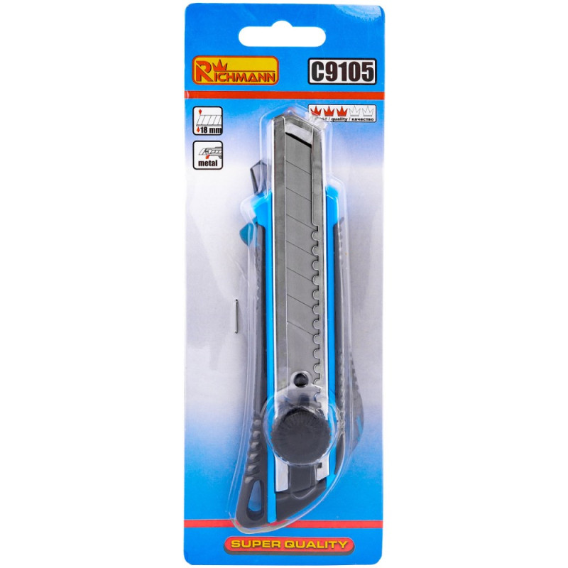 Rubberized wallcovering knife 18 mm Rubberized wallcovering knife 18 mm