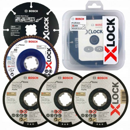Bosch X-LOCK disku komplekts, 125 mm, 5 diski