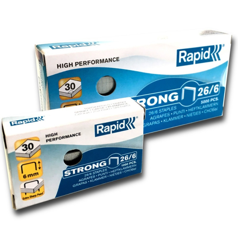 Staples Rapid 26/6,1000 pcs. Staples Rapid 26/6,1000 pcs.