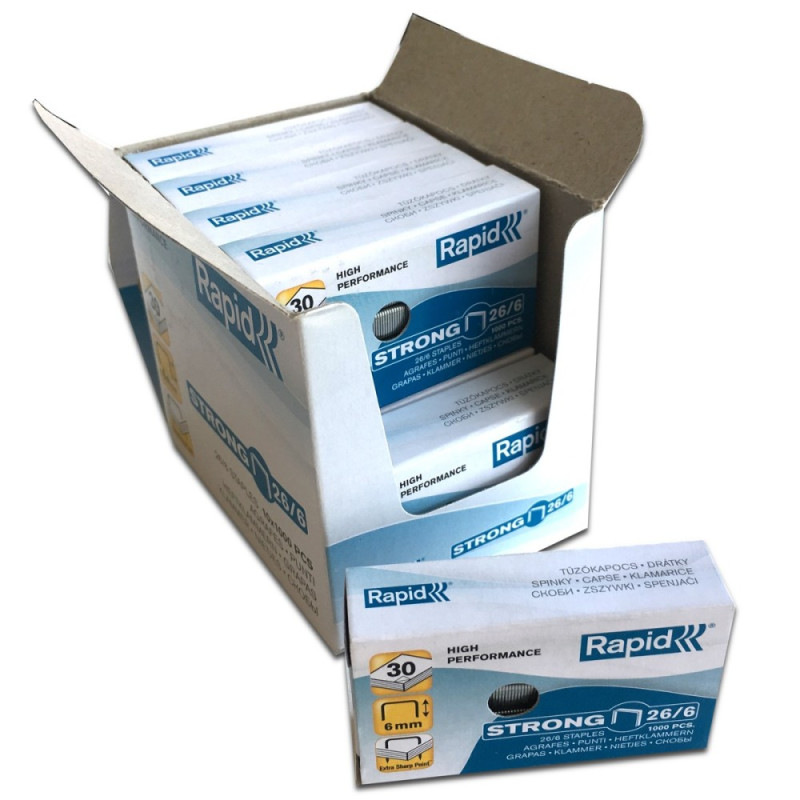 Staples Rapid 26/6,1000 pcs. Staples Rapid 26/6,1000 pcs.