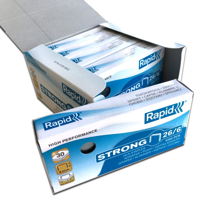 Staples Rapid 26/6,1000 pcs. Staples Rapid 26/6,1000 pcs.