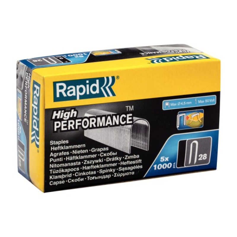 Staples Rapid 28/11, 5000 pcs. Staples Rapid 28/11, 5000 pcs.