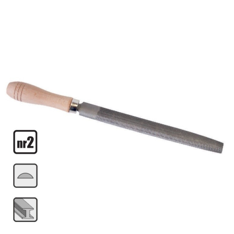 STEEL FILE 250 MM HALF-ROUND STEEL FILE 250 MM HALF-ROUND