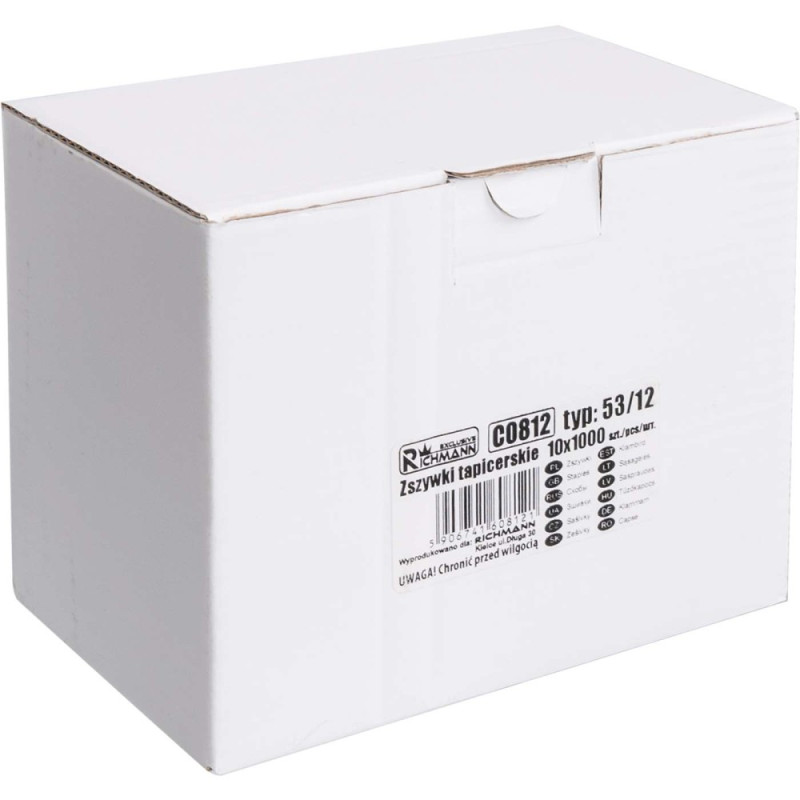 Type 53 staples, 12mm. 1000 pcs, Corona Type 53 staples, 12mm. 1000 pcs, Corona