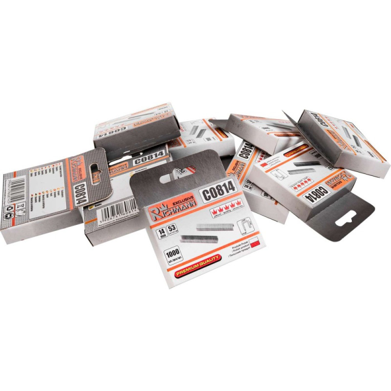 Type 53 staples, 14mm. 1000 pcs, Corona Type 53 staples, 14mm. 1000 pcs, Corona