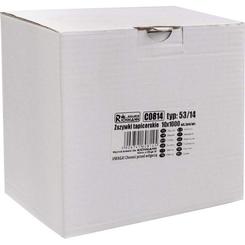 Type 53 staples, 14mm. 1000 pcs, Corona Type 53 staples, 14mm. 1000 pcs, Corona