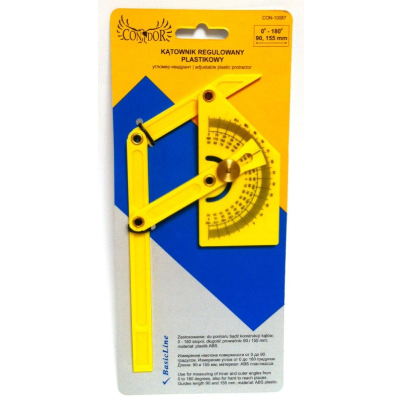 Angle with protractor 90x150mm Angle with protractor 90x150mm